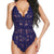 Women's Floral Lace Deep V-Neck Bodysuit