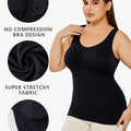 Women's Stretch Cotton Camisole with Built-In Shelf Bra