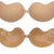 Women's Invisible Strapless Push-Up Bra with Front Closure