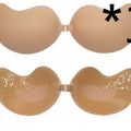 Women's Invisible Strapless Push-Up Bra with Front Closure