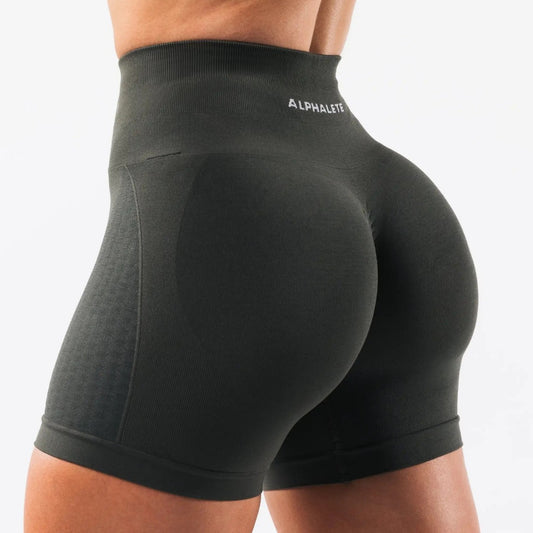 High-Waist Women's Fitness Shorts with Tummy Control