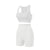 Women's Wireless Sports Bra and High-Waisted Shorts Set