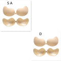 Women's Invisible Strapless Push-Up Bra with Front Closure