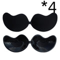 Women's Invisible Strapless Push-Up Bra with Front Closure