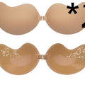 Women's Invisible Strapless Push-Up Bra with Front Closure